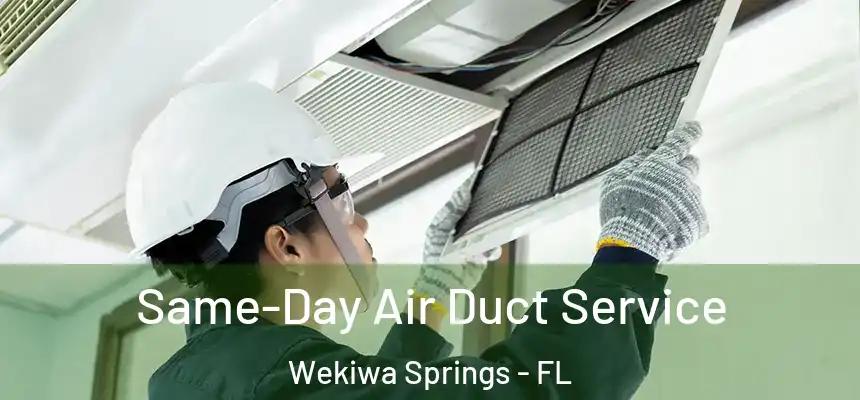 Same-Day Air Duct Service Wekiwa Springs - FL